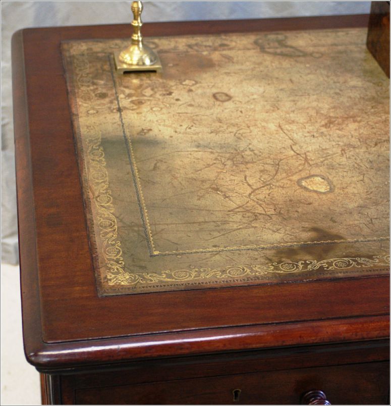 1023 Antique Mahogany Partners Desk Fitch London (7)
